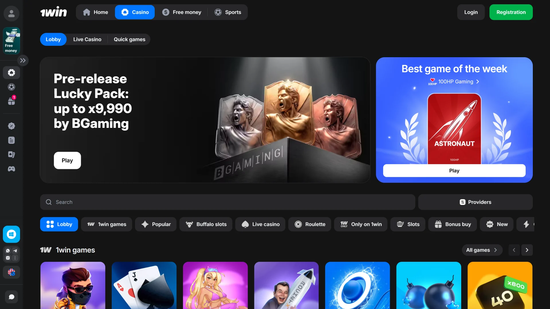 Enjoy a premium 1win casino experience with hundreds of licensed games.